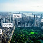 Panorámica de Nueva York con sus códigos postales