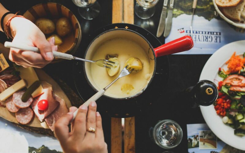 Fondue en Suiza